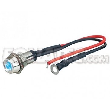 Led control light, blue, 10mm