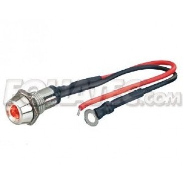 Led control light, red, 14mm
