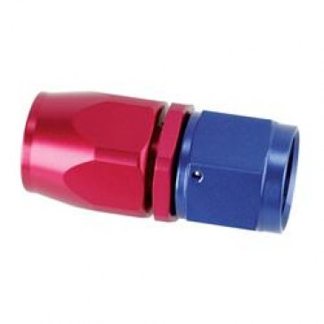 Hose Fitting -8 AN JIC Straight Aluminium Blue/Red
