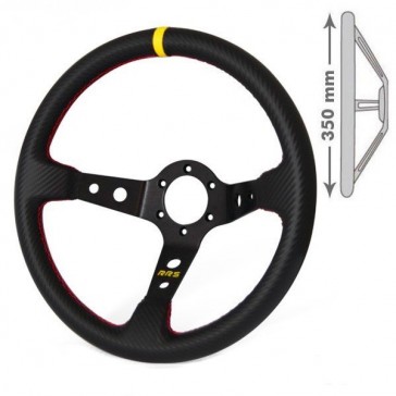 Steering Wheel, Carbon Look (350mm, 90mm)
