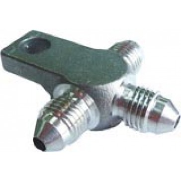 HBS-02 3 Way M-M-M Tee with locating hole 3/8 x 24