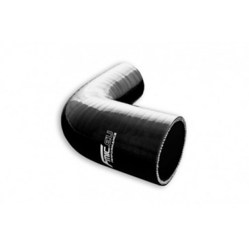 SILICONE ELBOW REDUCER 90' 25/16MM, Black