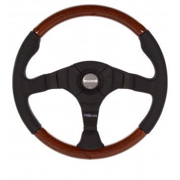Dark Fighter Wood Steering Wheel