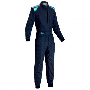 First S Race Suit-Navy Blue/Cyan-50