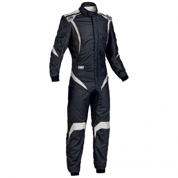 One S1 Race Suit-Black/Silver-58