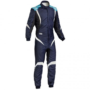One S1 Race Suit-Dark Blue/Cyan/White-54