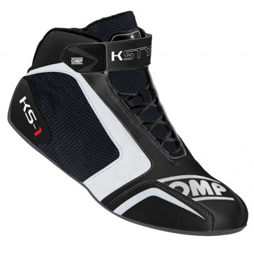 KS-1 Kart Boots-Black/White-48