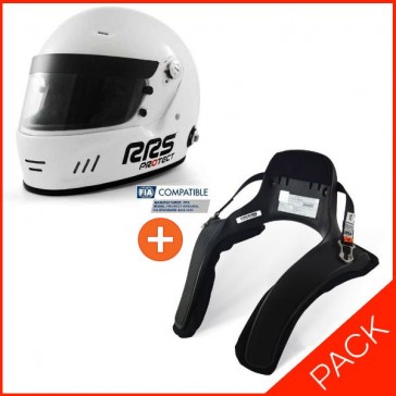 FIA Full face helmet + HANS device