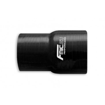 SILICONE STRAIGHT REDUCER 60/51MM, Black