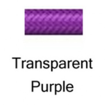 -3 Stainless Steel Braided PTFE Hose, Transparent Purple