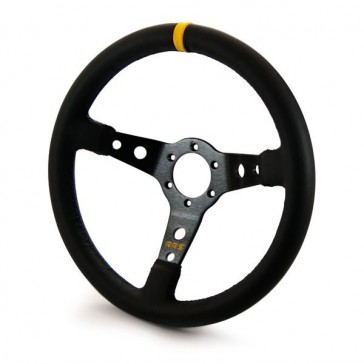 Steering wheel SIMILI, 350mm, 65mm, leather, Black