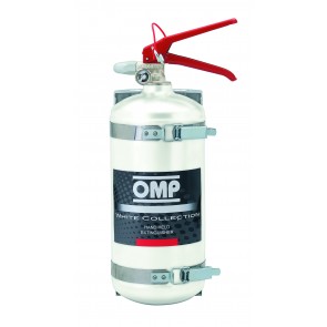 OMP Hand Held Aluminium Fire Extinguisher 2.4 Liters 4kg (Silver)