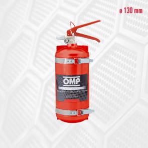 OMP Hand Held Aluminium Fire Extinguisher 2.4 Liters 4kg (Red)