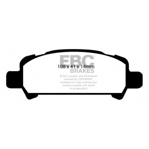 EBC Brakes Bluestuff Brake Pads (Rear, DP51293NDX)