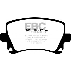 EBC Brakes Bluestuff Brake Pads (Rear, DP51518NDX)