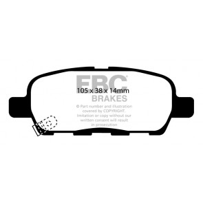 EBC Brakes Bluestuff Brake Pads (Rear, DP51666NDX)