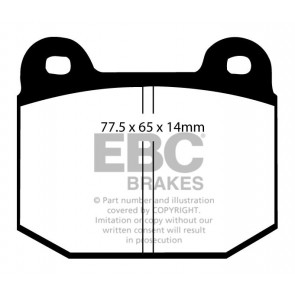 EBC Brakes Bluestuff Brake Pads (Front/Rear, DP5197/2NDX)