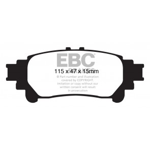 EBC Brakes Yellowstuff Brake Pads (Rear, DP41850R)