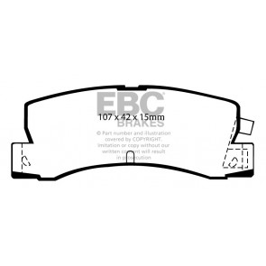 EBC Brakes Yellowstuff Brake Pads (Rear, DP4629R)