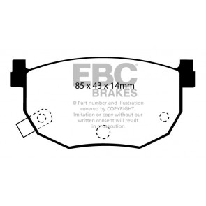 EBC Brakes Bluestuff Brake Pads (Rear, DP5528NDX)