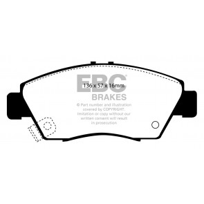 EBC Brakes Bluestuff Brake Pads (Front, DP5891NDX)