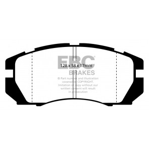 EBC Brakes Bluestuff Brake Pads (Front, DP5966NDX)