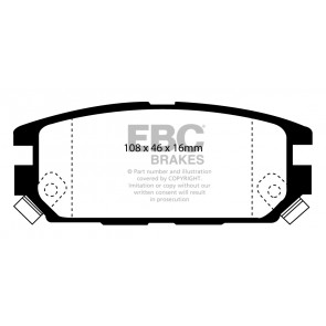 EBC Brakes Bluestuff Brake Pads (Rear, DP5987NDX)
