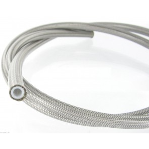 HEL Performance Stainless Steel Braided Hose With PTFE Inner -6 AN (8mm) ID Clear PVC Coating