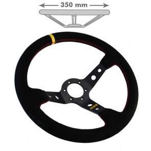 RRS Steering Wheel, 350x90mm, Suede (Rally)