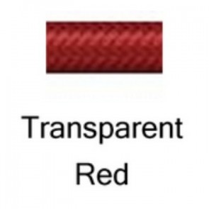 HEL Performance -3 Stainless Steel Braided PTFE Hose, Transparent Red